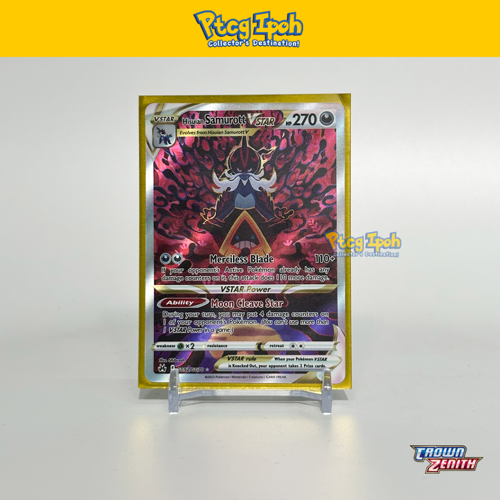 hisuian samurott vstar pokemon card Pokemon Card Astral Radiance 102/189 Hisuian Samurott VSTAR Ultra Rare –  Brokenvase Games