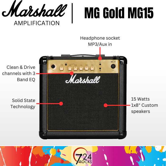 Marshall Mg15cf Review Marshall Amps Guitar Combo Amplifier, - Main Image