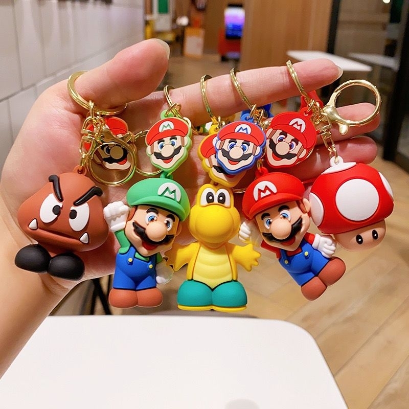 Super Mario Key Chain Backpack/Cool Bag Key Chain, Birthday Gift ...