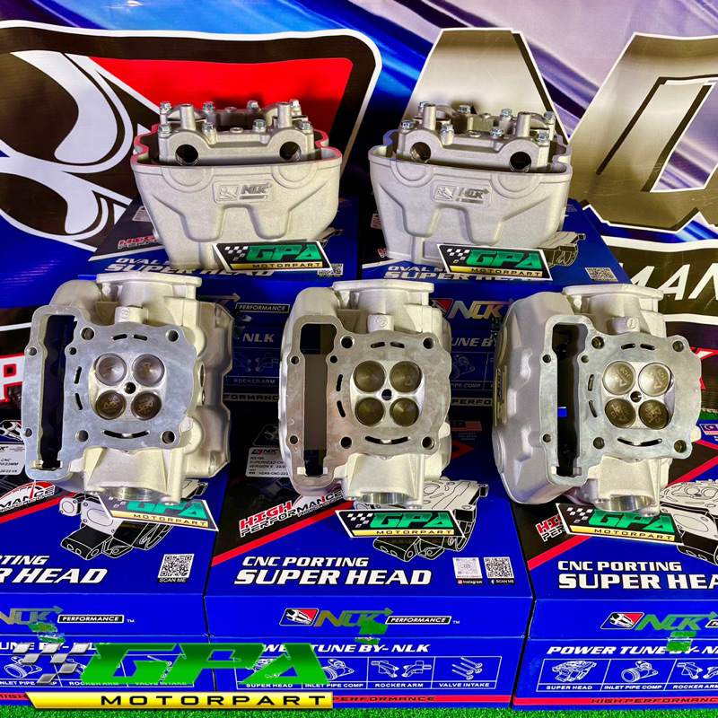 NLK PERFORMANCE RACING SUPERHEAD BIASA PORTING CNC V5 19/22 20/23 22/25 ...