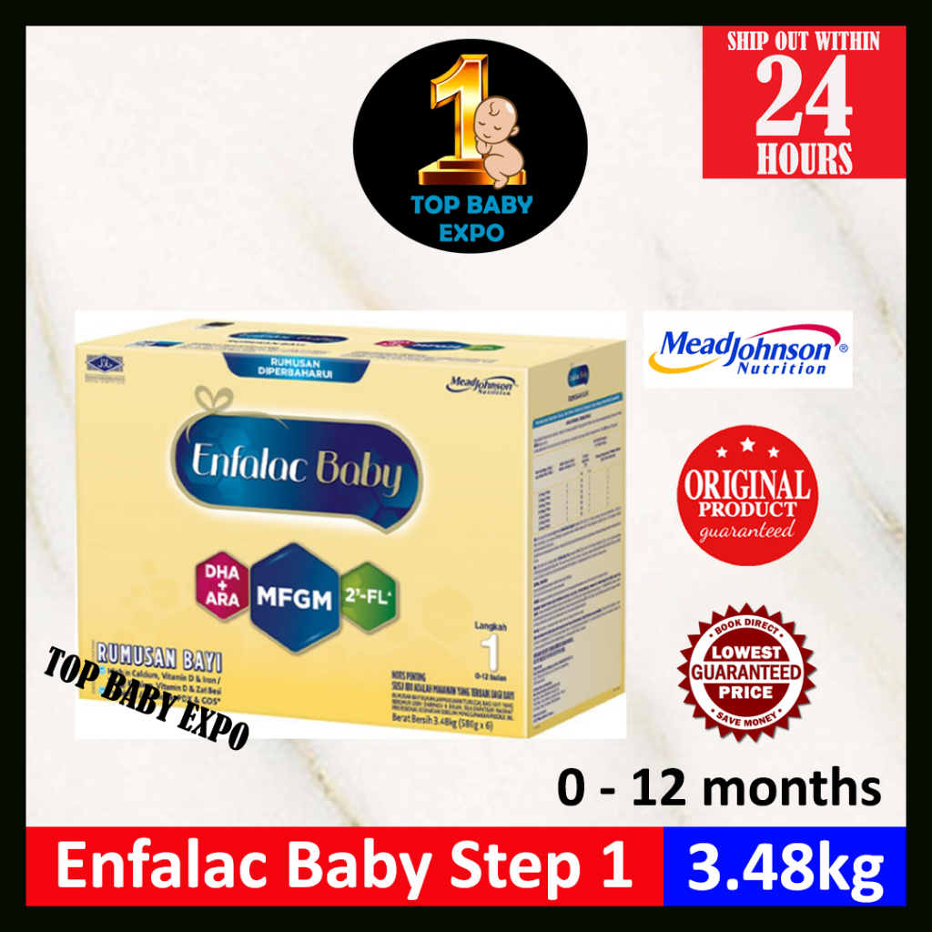 Enfalac A+/Enfalac Baby Step 1 (2.32kg / 3.48kg) 2'FL Exp 03/2025