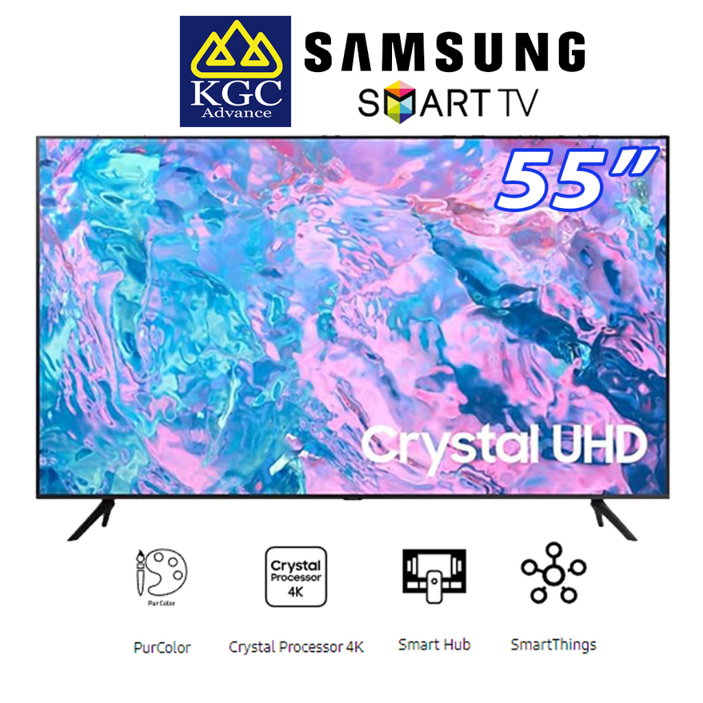 [Free Shipping] Samsung 55" Crystal UHD 4K Smart TV CU7000 ...