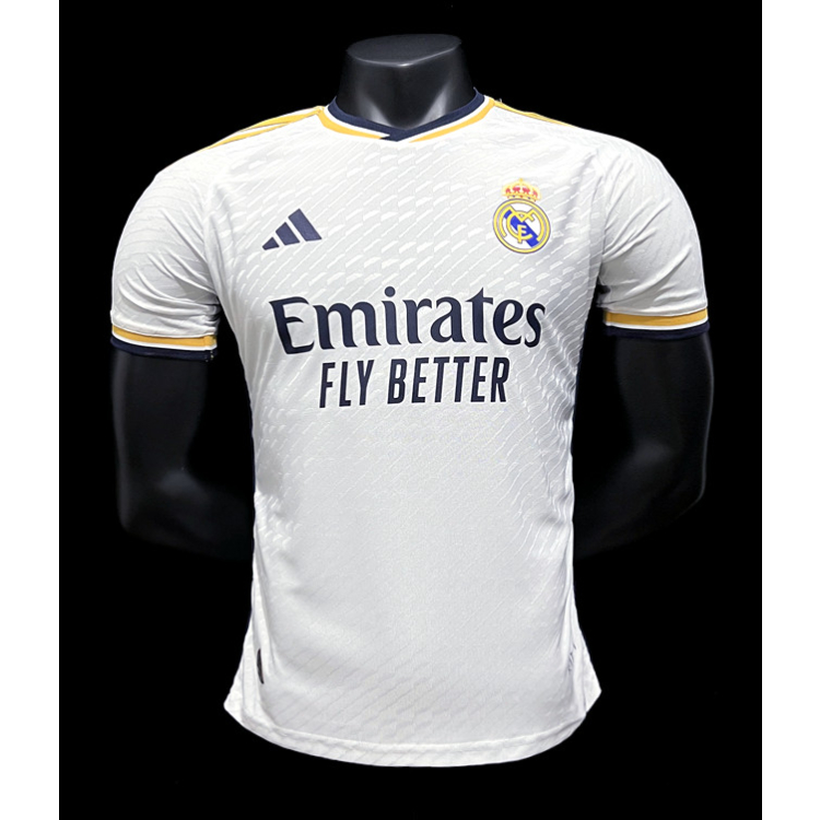 23/24 Real Madrid Home Fan & Player Issue Short@Long Sleeve Kit Jersey ...