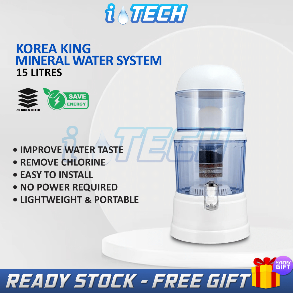 Korea King Mineral Water System Mineral Pot Water Purifier Dispenser 15Liters Shopee Malaysia