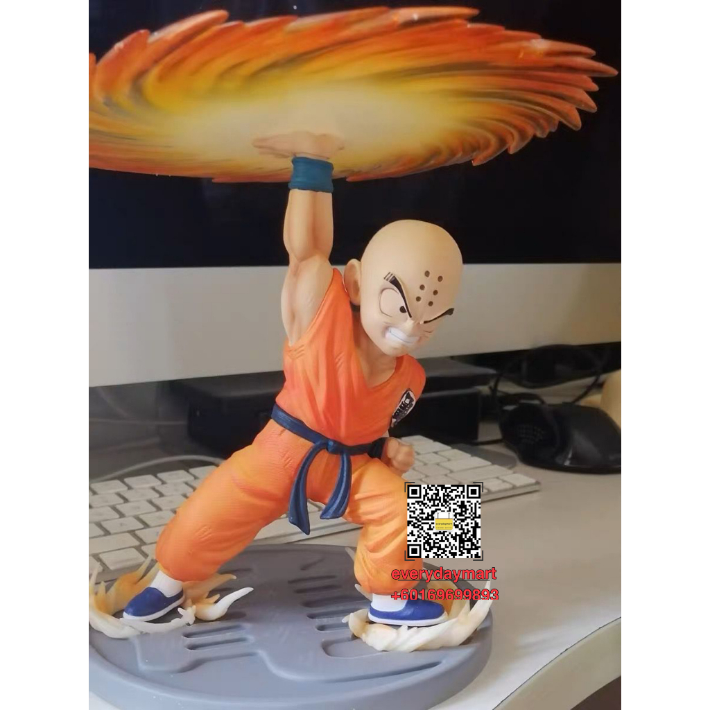 Krillin Figur Aus Dragon Ball – 11 Cm Hoch, Mit Sammelkarte | Statue, Anime, Sammlerfigur