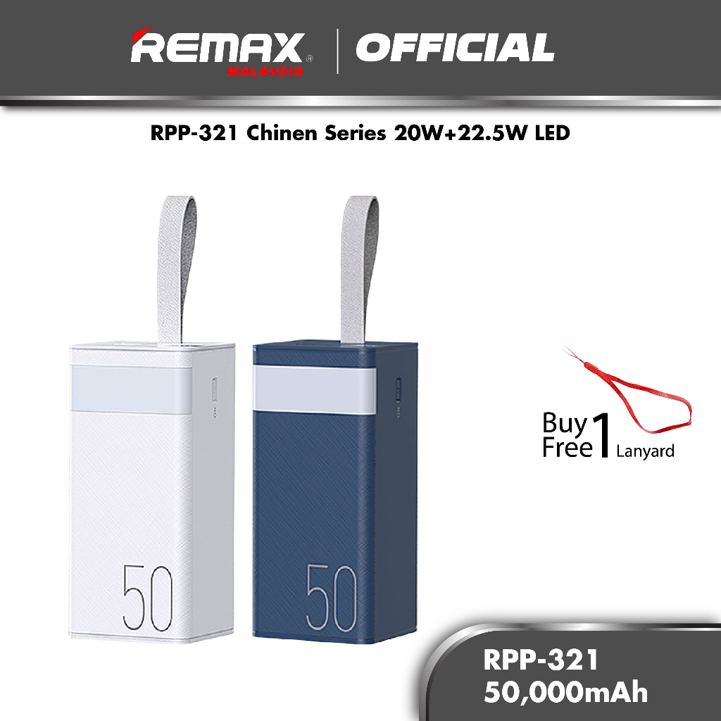 REMAX RPP-321 Chinen Series 20W+22.5W Fast Charging Power Bank with LED ...