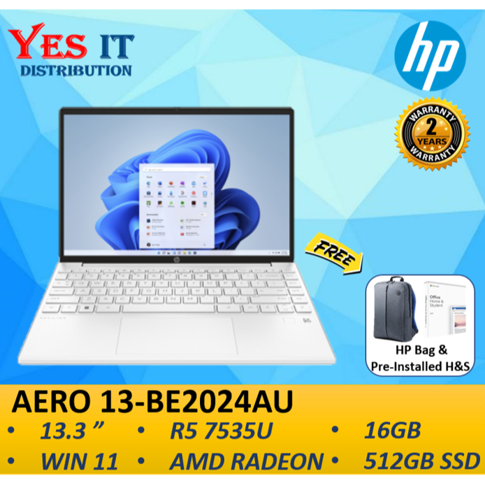 HP PAVILION AERO 13BE2024AU/2025AU/2026AU/2027AU 13.3" LAPTOP(R75800U