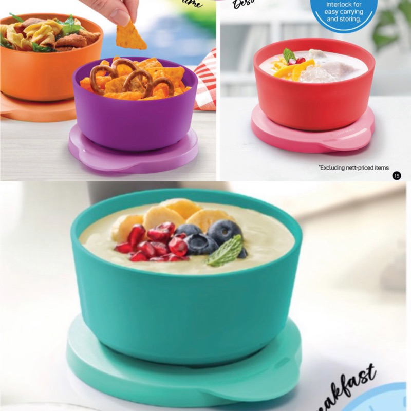 Tupperware Illumina Bowl 200ml 4pcs Shopee Malaysia