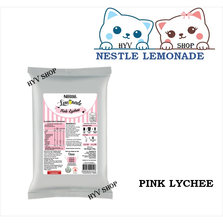 Nestle Pink Lychee Lemonade 200g Shopee Malaysia