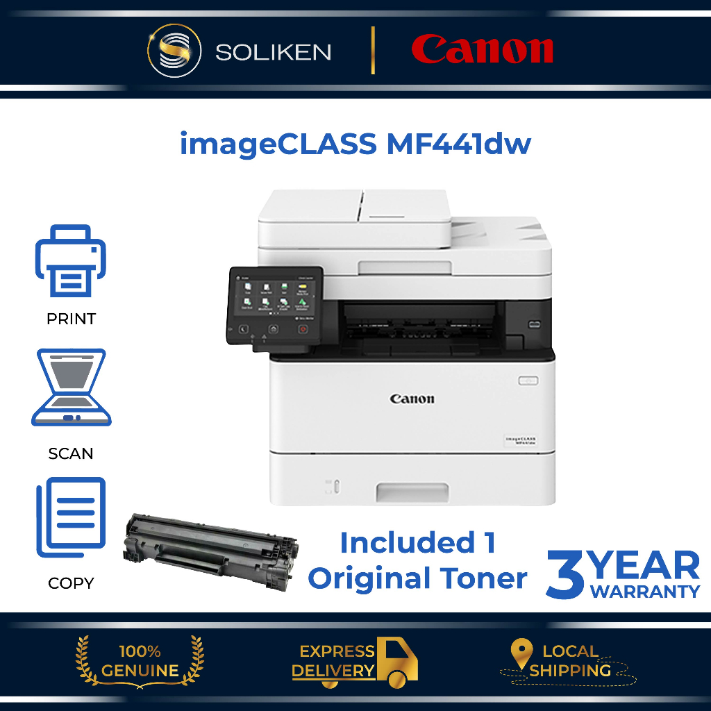 Canon Imageclass Mf441dw Redefine Reliability With The 3 In 1 Monochrome Multifunction Shopee 6903