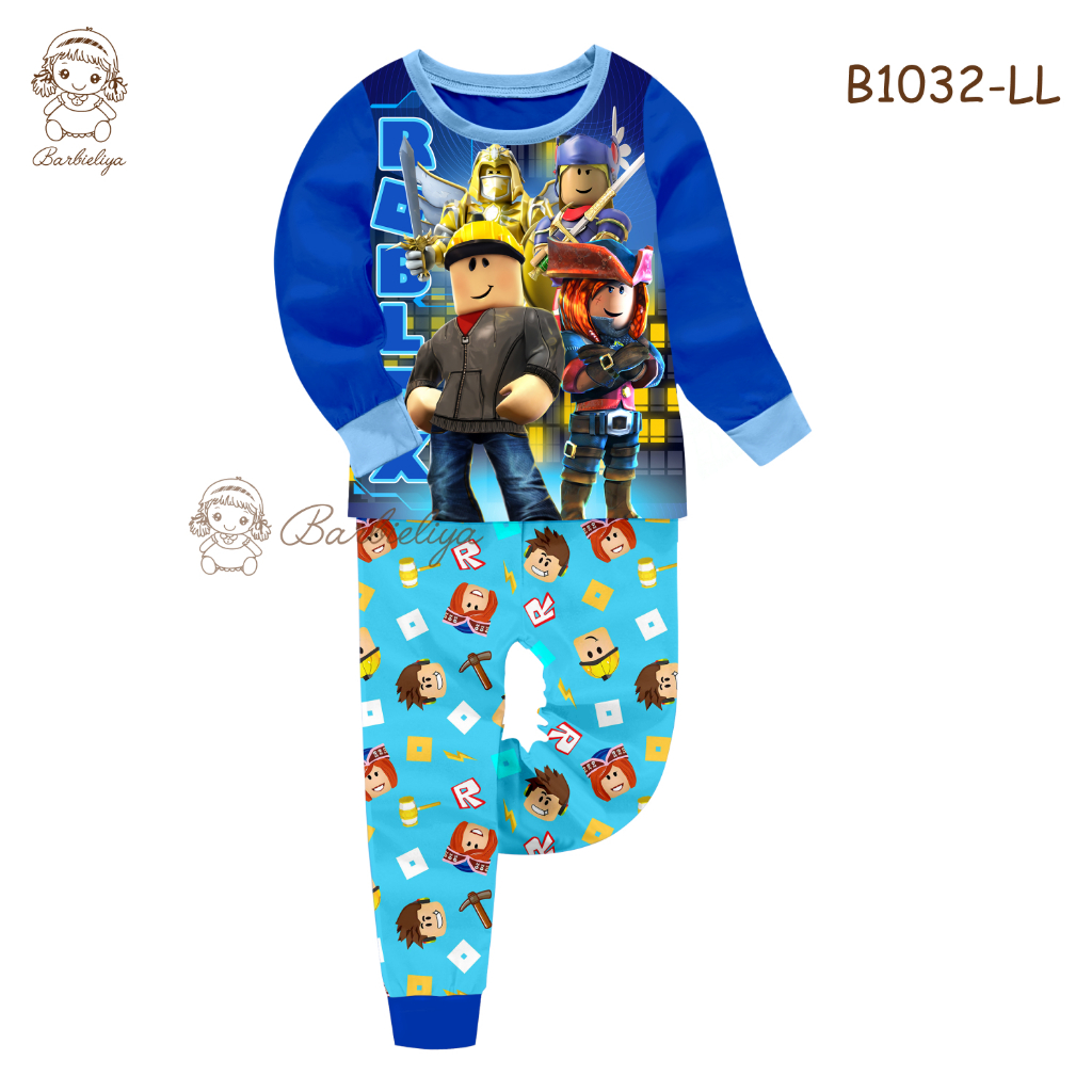 Barbieliya B1032LL Roblox Boy Pyjamas (3/4y) Shopee Malaysia