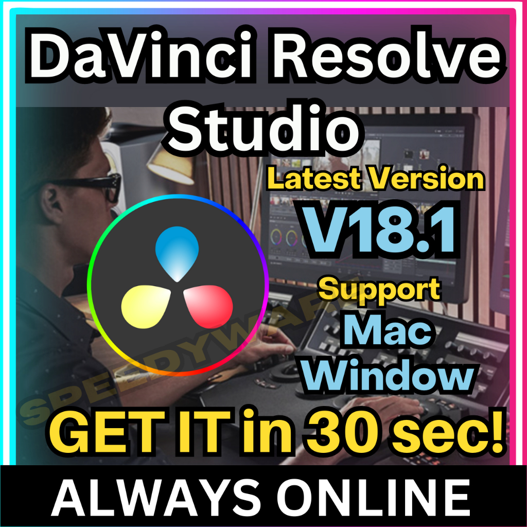 DaVinci Resolve Studio 18 FREE Components Latest Lifetime For Win ...