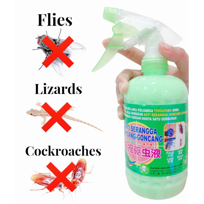 Anti Serangga Insect Pest Kill & Repel Lizards Cockroaches (500ml
