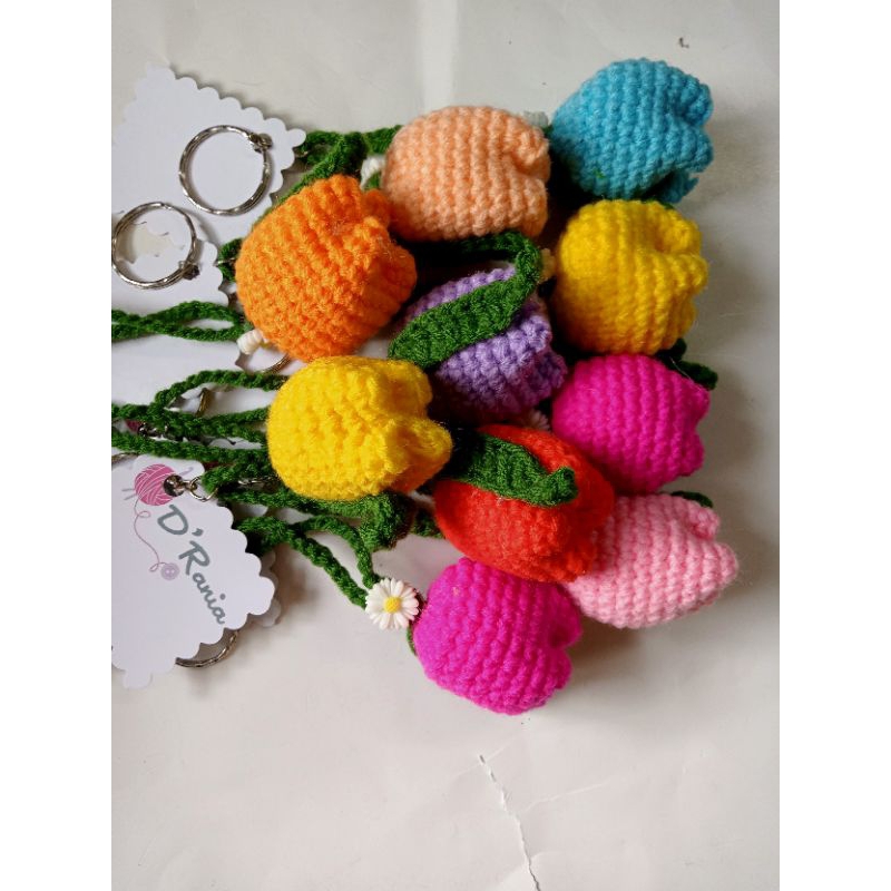 HANI8365 Keychains Tulip Flower Woman Office 1 pcs | Shopee Malaysia