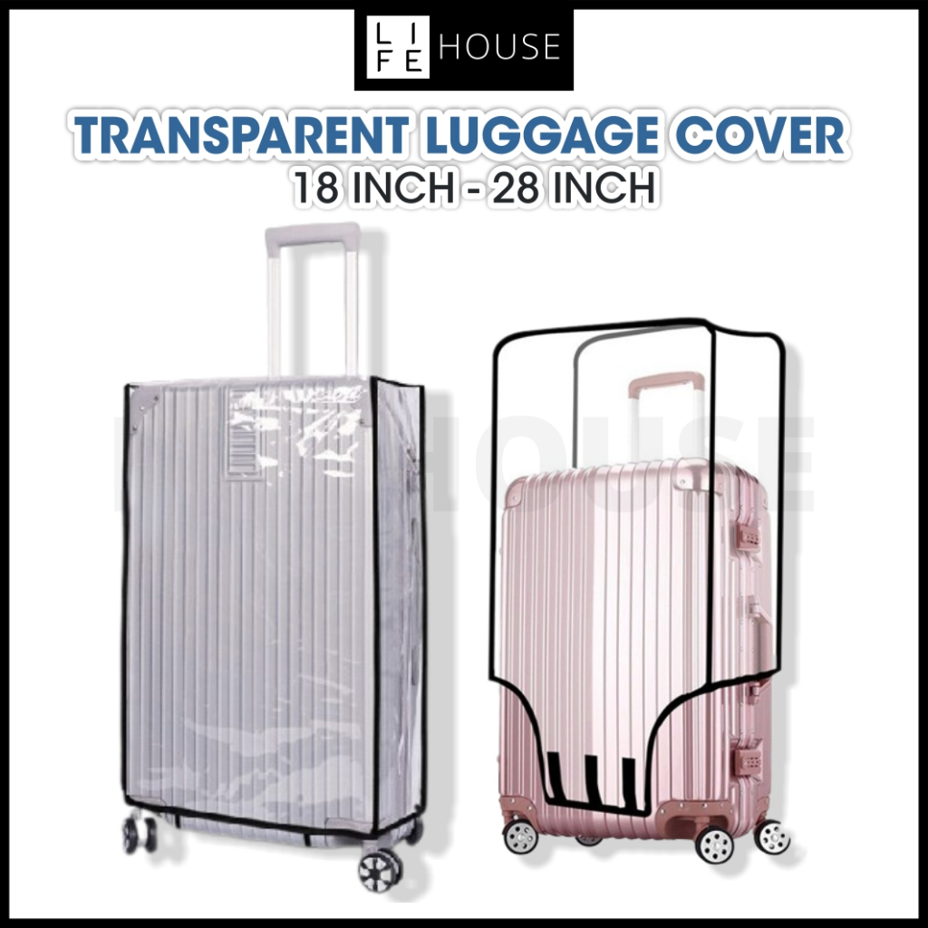 Transparent Luggage Cover Protector (18"-28") Sarung Beg Luggage Travel ...