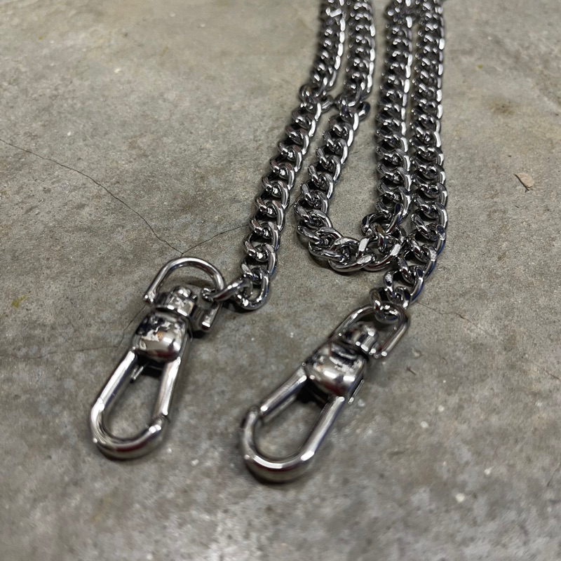 Silver Metallic Bag Chain w Clasps | Shopee Malaysia