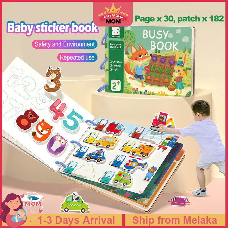 Montessori Early Learning Busy Book/Quiet Book/Board Book/Baby Book Kid ...