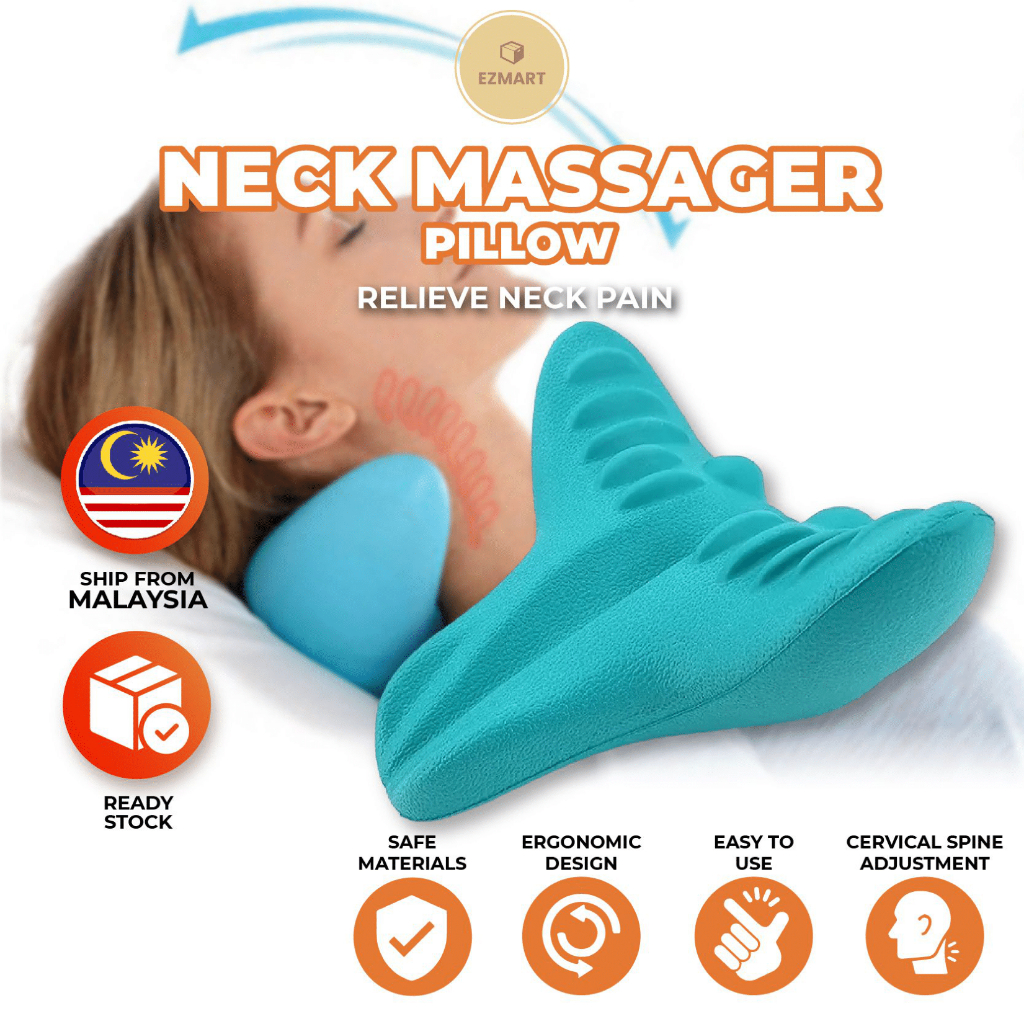 New Neck Shoulder Pillow Massager Neck Pain Relief Massage Correction Artifact Sleep Special