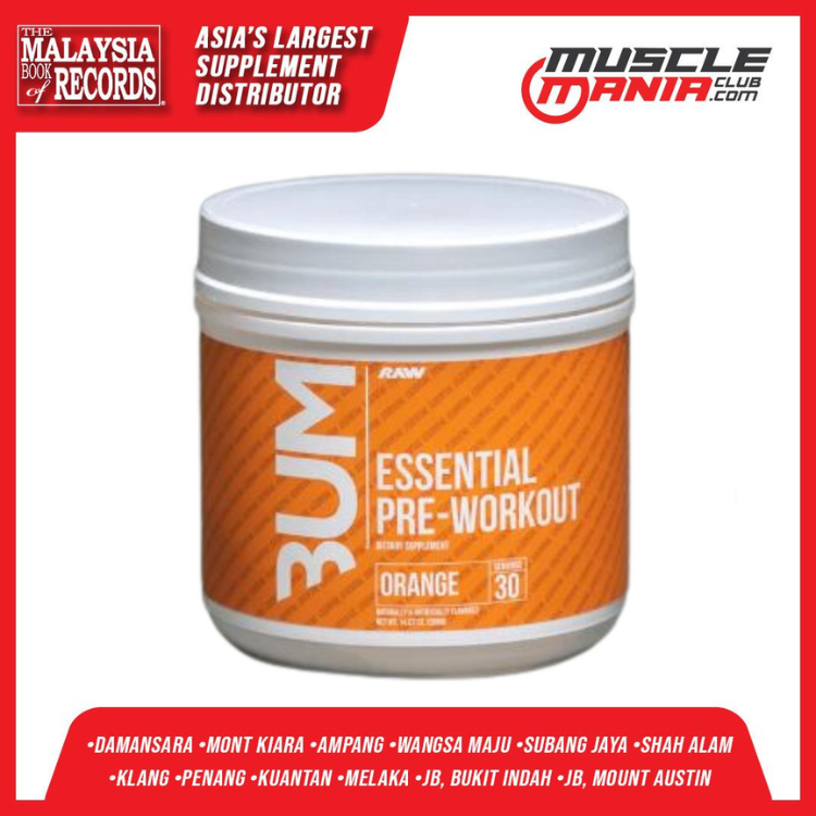 Raw Nutrition Bum Essentials Pre Workout Servings Shopee Malaysia