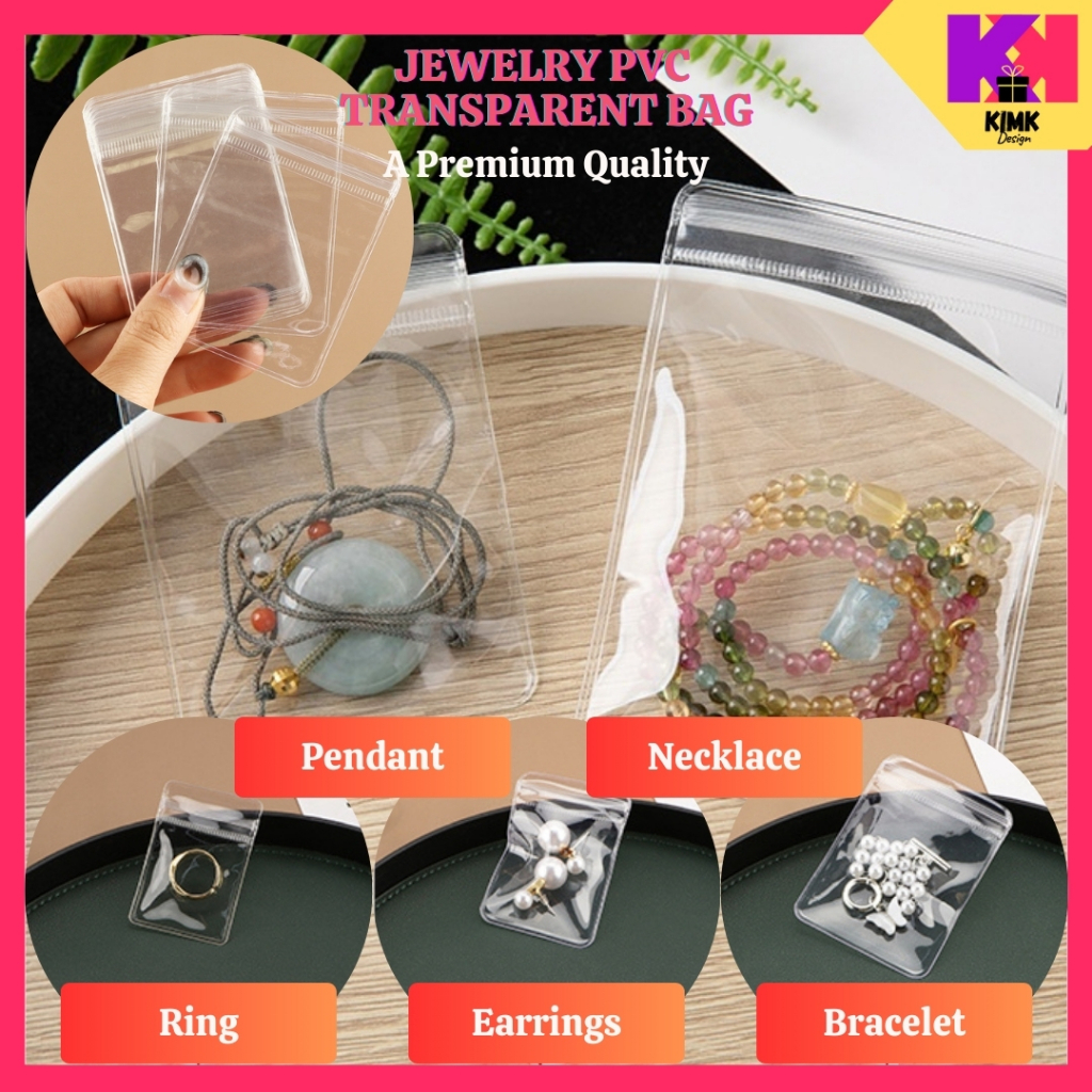 [KIMK] 10pcs Jewelry Organizer Plastik Tebal Ziplock Packaging Bag ...