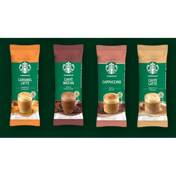 STARBUCKS Instant Coffee Mix / Serbuk Kopi Campuran 14gm ( Caramel