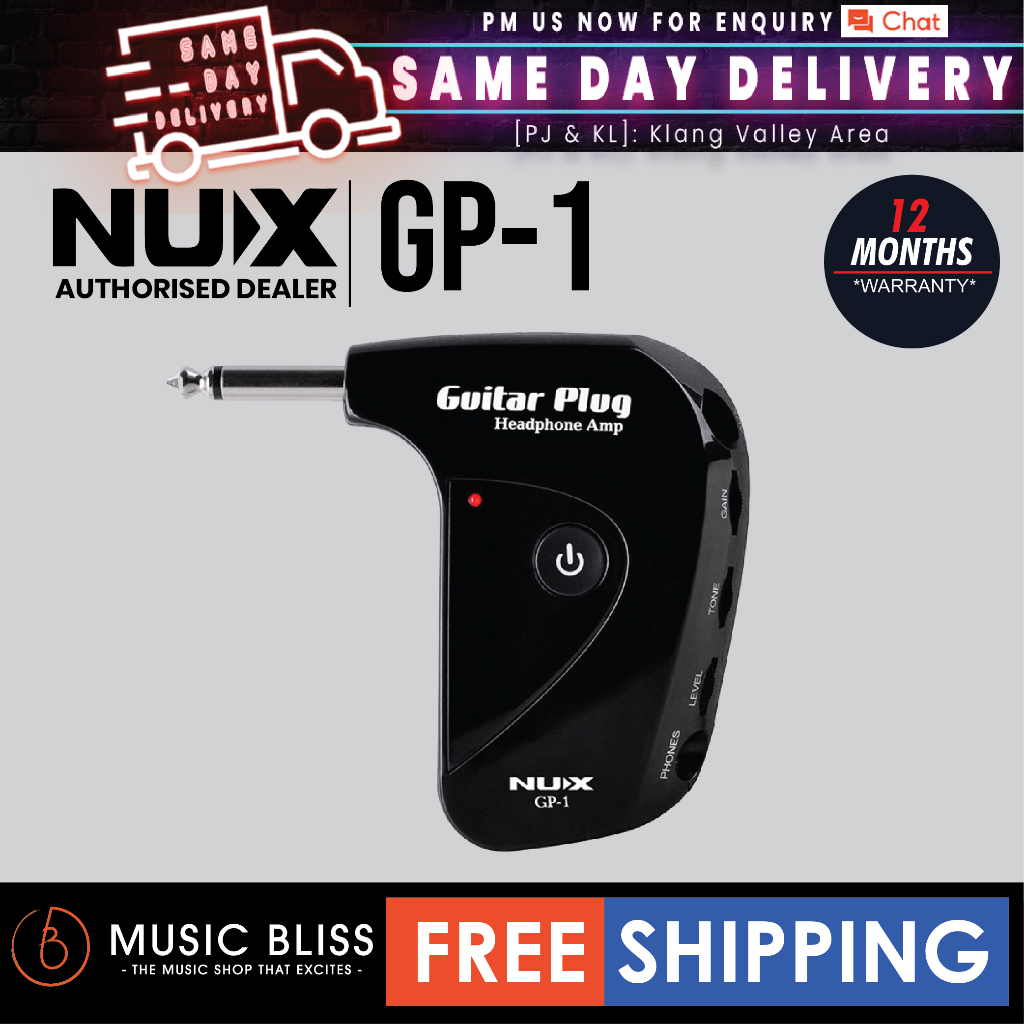 NUX GP 1 Guitar Plug Headphone Amplifier GP1 Shopee Malaysia