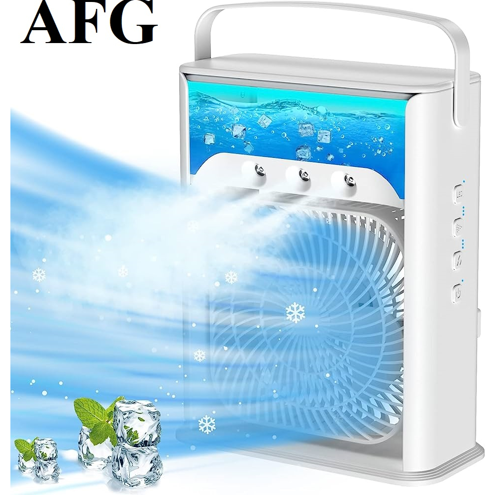 Portable Air Cooler, Mini Air Conditioner Fan USB Cooling Fan with 7 ...