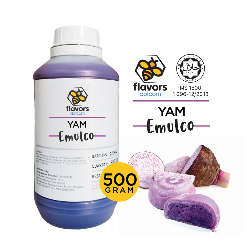 [HALAL] Flavors Dotcom Food Flavouring - Yam Emulco Emulco (500g/250g ...