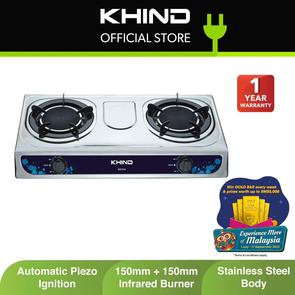 Khind Infrared Gas Stove IGS1516 Shopee Malaysia