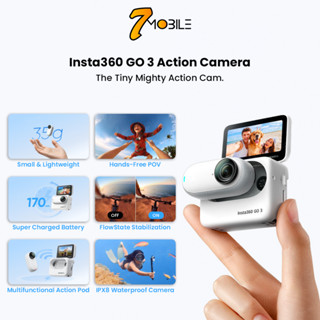 Insta360 Go 3 Tiny Mighty Sports Mini Action Camera Lightweight IPX8  Waterpoof