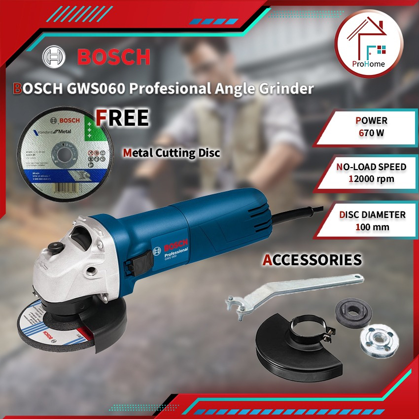 4 inch Bosch Electric Angle Grinder GWS600, 12000 Rpm, 660 W