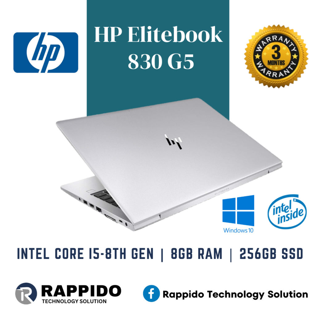 Hp Elitebook 830 G5 Core I5 8th Gen Shopee Malaysia