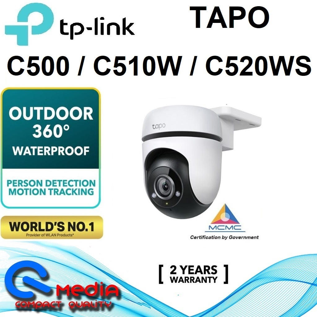 Tapo C520WS, Outdoor Pan/Tilt Security Wi-Fi Camera