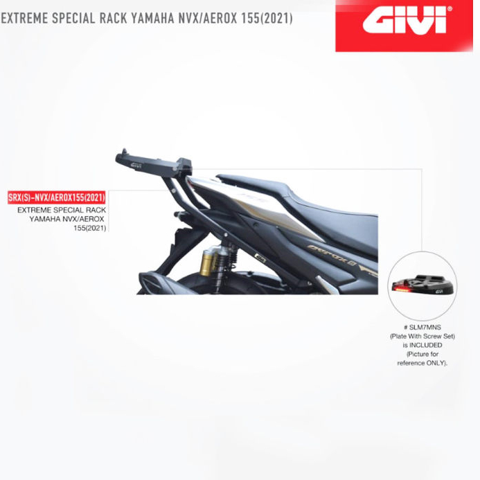Givi Rack SRX Yamaha NVX V2 Aerox Extreme Special Advance Rack with LED ...