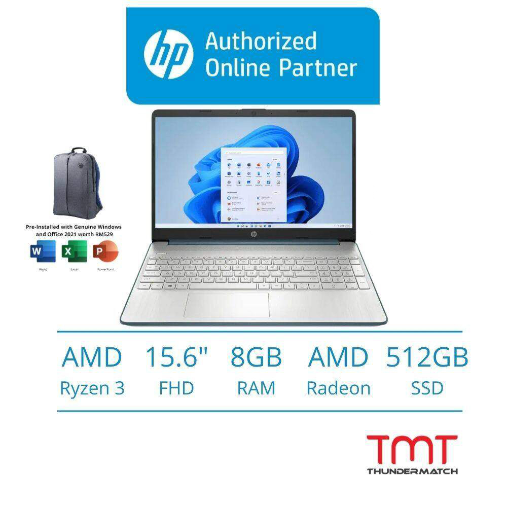 Hp 15s Eq2195au Eq2196au Eq2197au Laptop Amd Ryzen 3 5300u 8gb Ram 512gb Ssd 156 Fhd 3644