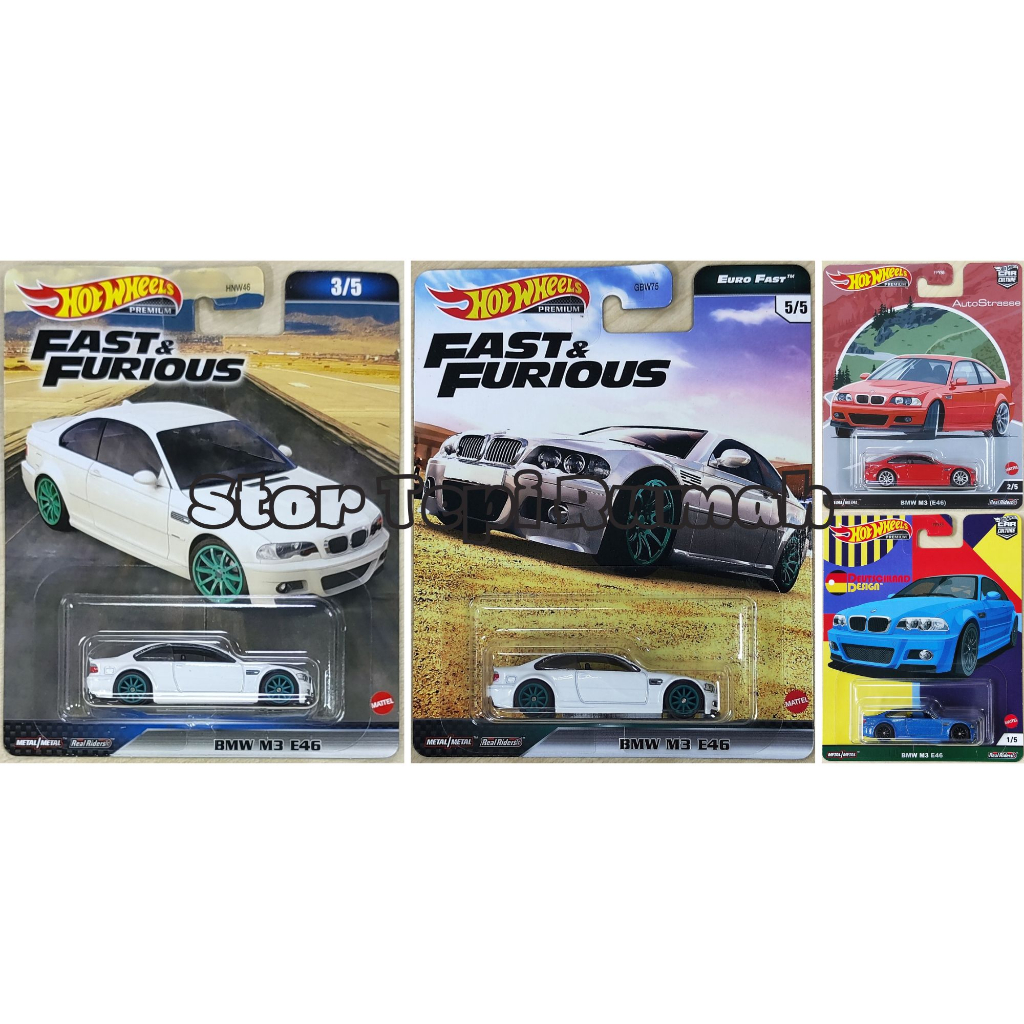 Hot Wheels Premium BMW M3 E46 - Série AutoStrasse Car Culture - Échelle 1/64 - Neuf Sous Blister