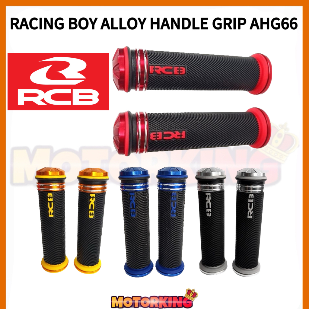 100% ORIGINAL RACING BOY ALLOY HANDLE GRIP UNIVERSAL HONDA YAMAHA ...