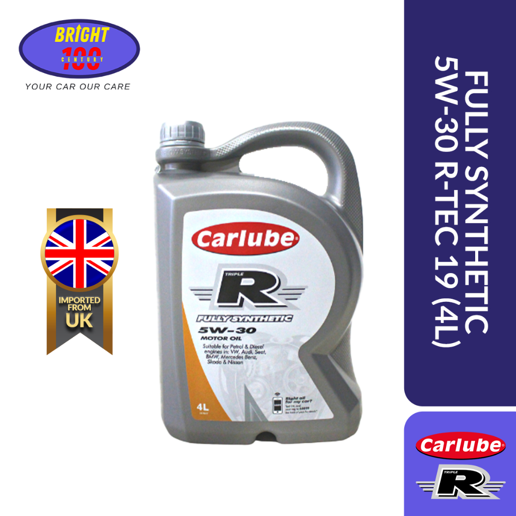 Carlube TRIPLE R fully synthetic engine oil 5W30 R TEC 19 (4L