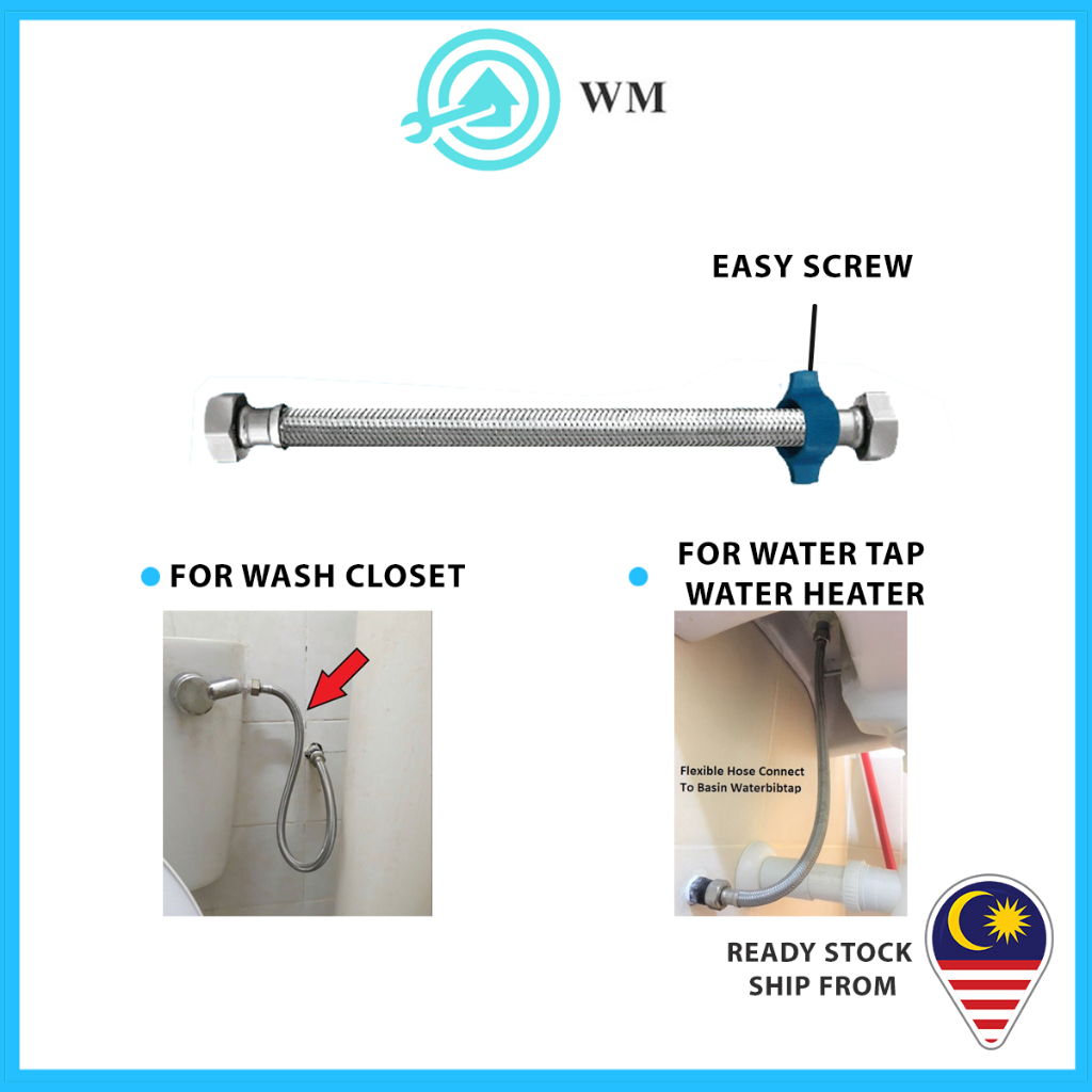 VIP Stainless Steel Flexible Hose Spring Pipe Shopee Malaysia