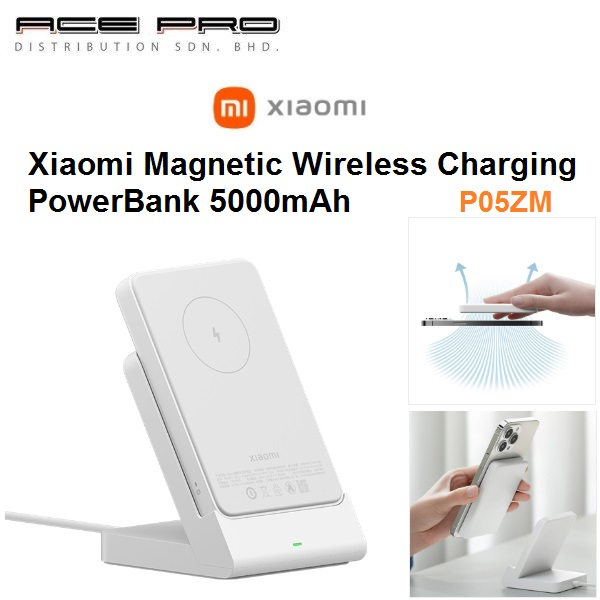 Xiaomi Magnetic Wireless Charging PowerBank 5000mAh - P05ZM 2 in 1 with ...
