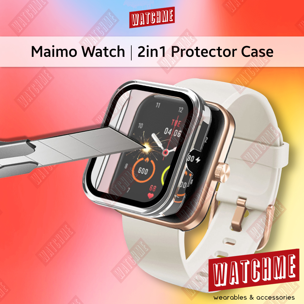 Maimo Watch (WT2105) Protector Case, 2in1 Hard Casing With Screen Glass ...