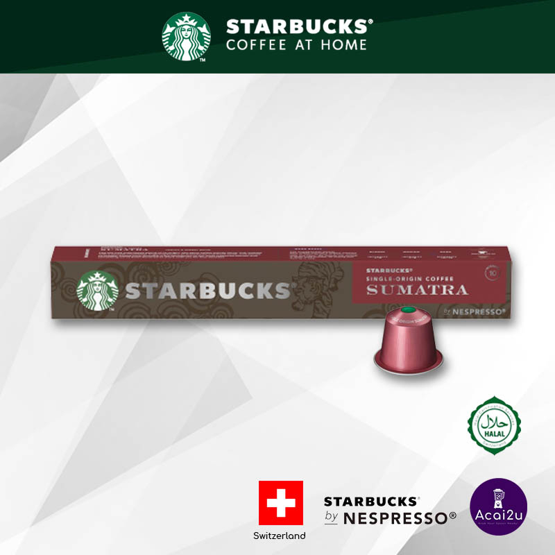 [Expire 05/06/24] Starbucks Single Origin Sumatra by Nespresso Dark