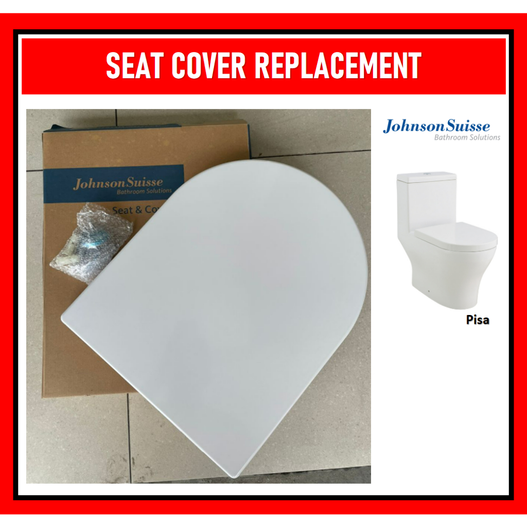 Original WBTS800020WW D Shape UF Soft Close Seat Cover for Johnson