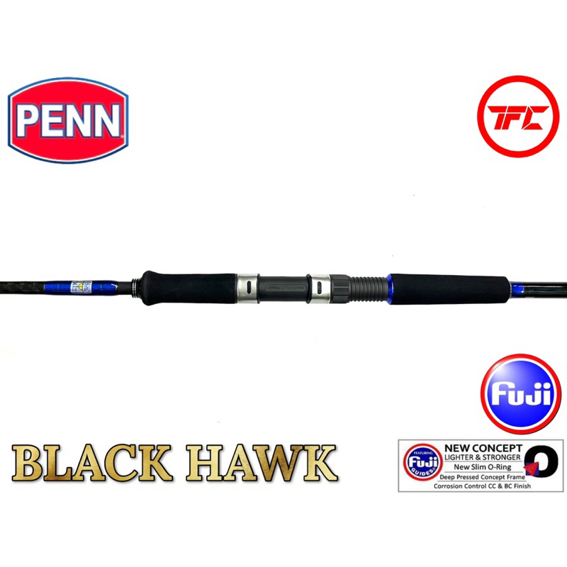 PENN Black Hawk Jigging Spinning Rod Blackhawk Fast Jig Slow