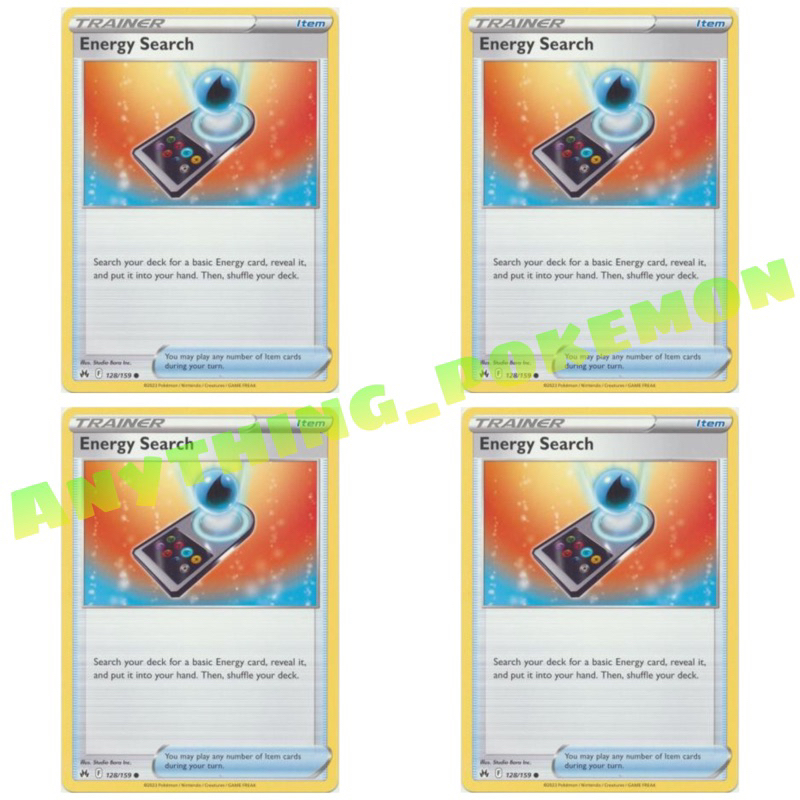 Pokemon Trainer Card - Energy Search (161/202), (128/159), (172/198) -  NORMAL/REVERSE HOLO | Shopee Malaysia