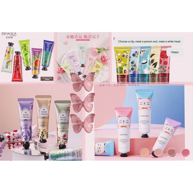 5pcs Random moisturizing Hand Cream -30g | Shopee Malaysia