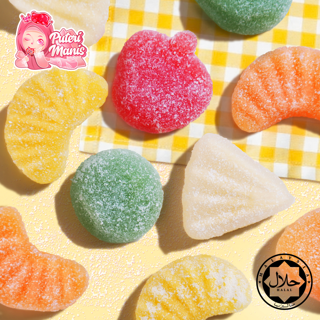 Haribo Fruit Salad Soft Candy 100g/ 200g/ 1kg Halal Certified by