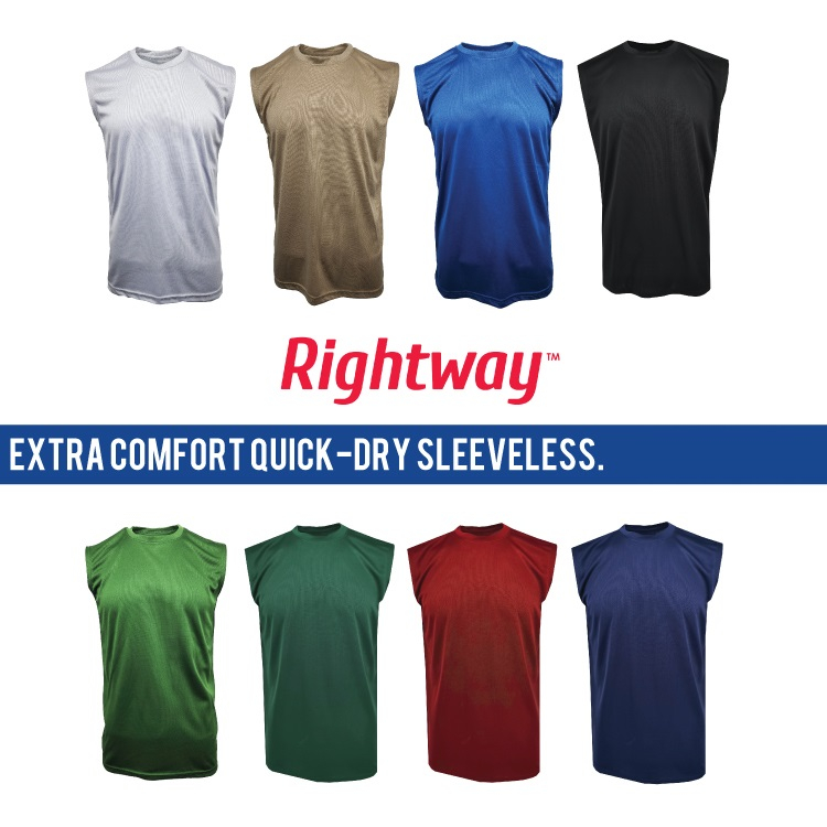 RIGHTWAY Unisex Outrefit Basic Ultimate Performance Active Sleeveless ...