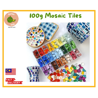9600Pcs Mosaic Tiles 5 x 5 mm Self Adhesive Silver Mirror Tiles