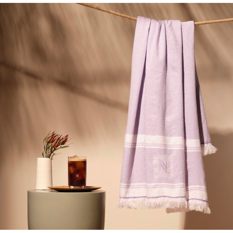 Nespresso Upcycled Beach Towel Limited Edition Shopee Malaysia